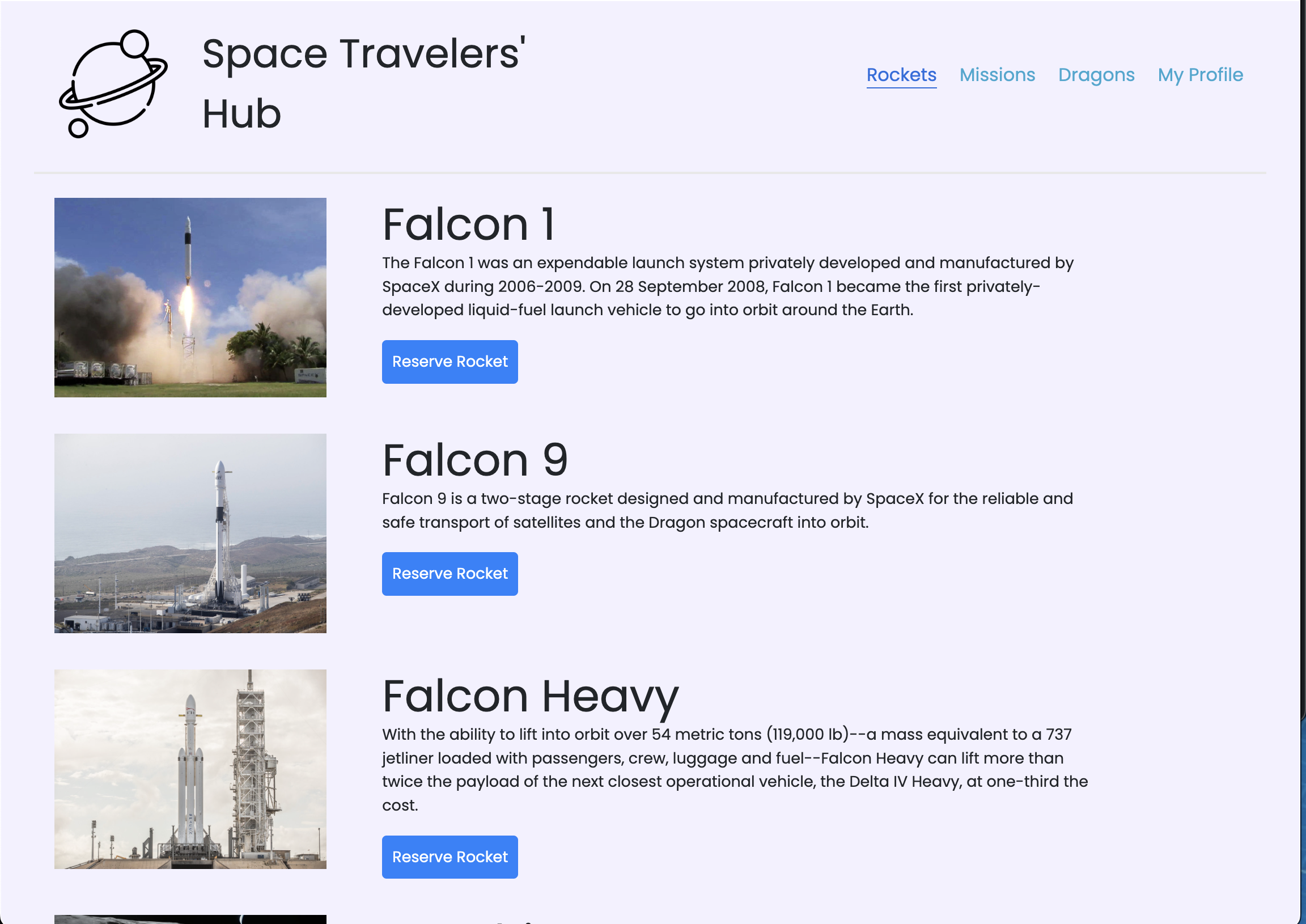 SpaceX Travellers Hub
